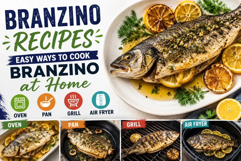 Branzino Recipes: Easy Ways to Cook Branzino at Home (Oven, Pan, Grill, Air Fryer) Branzino Recipes Easy Ways to Cook Branzino at Home (Oven, Pan, Grill, Air Fryer)
