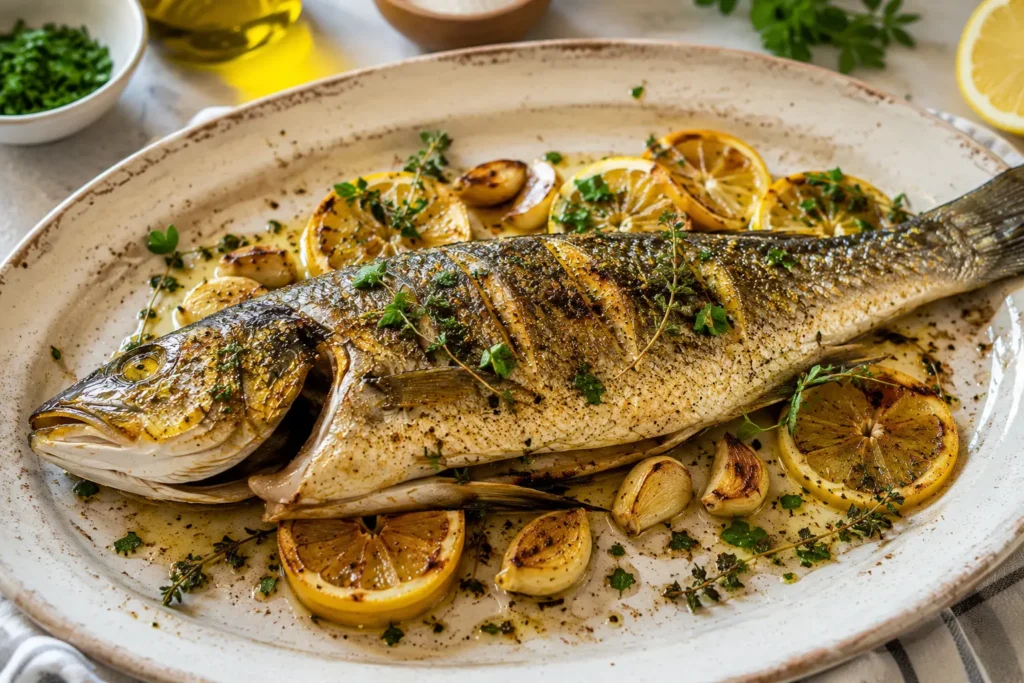 Mediterranean Branzino Recipes: Simple, Healthy, and Easy to Cook Golden Herb-Crusted Whole Fish