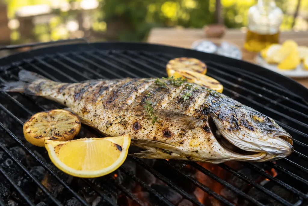 Grilled Branzino Recipes: Easy Ways to Grill Juicy Fish at Home Grilled Fish with Charred Lemon