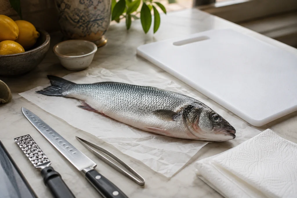 Cleaning, Cutting & Prep: How to Prepare Branzino the Right Way Silver Sea Bass Prep Station